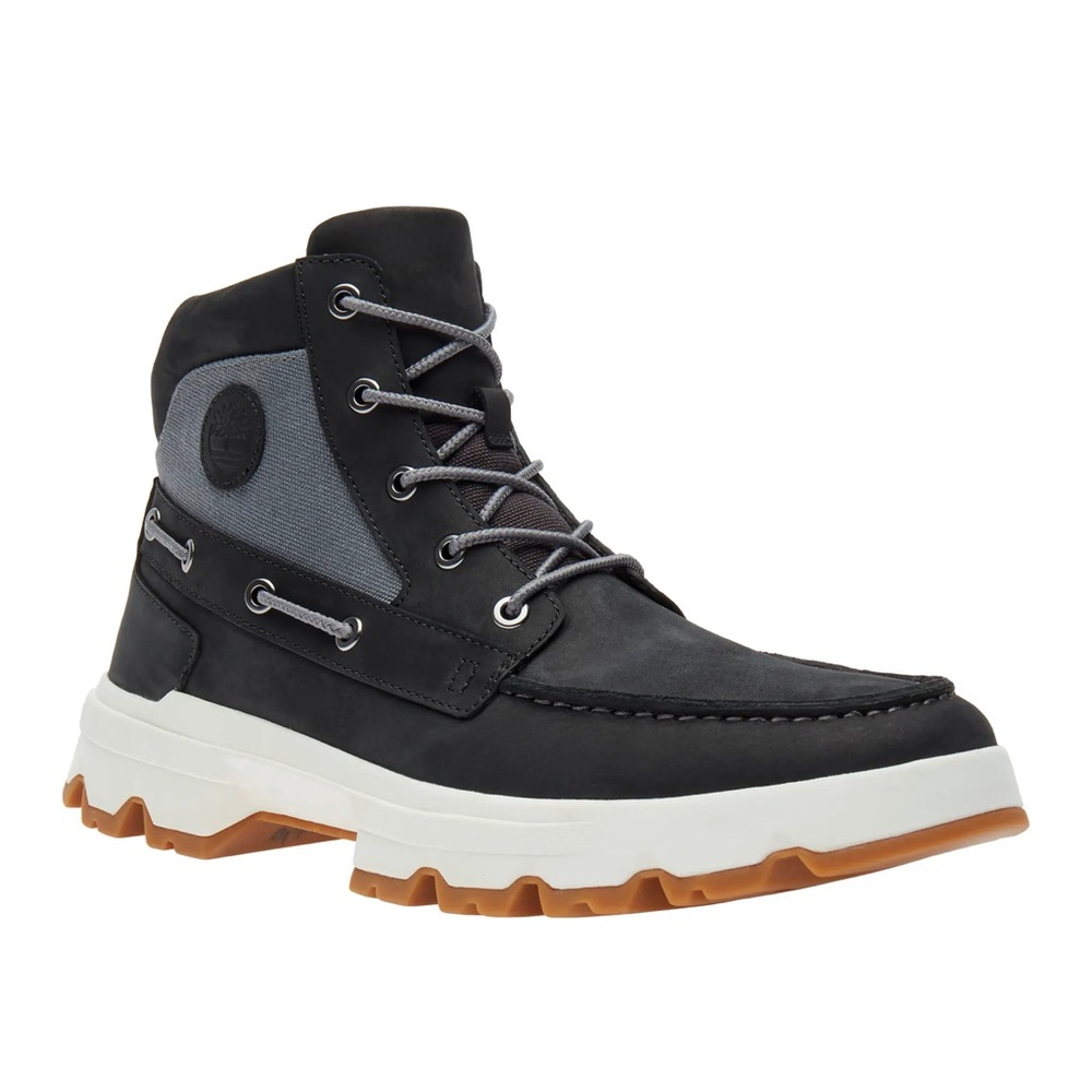 Timberland Men's Originals Ultra Leather / Fabrc Chukka Black Nubuck A2AMC